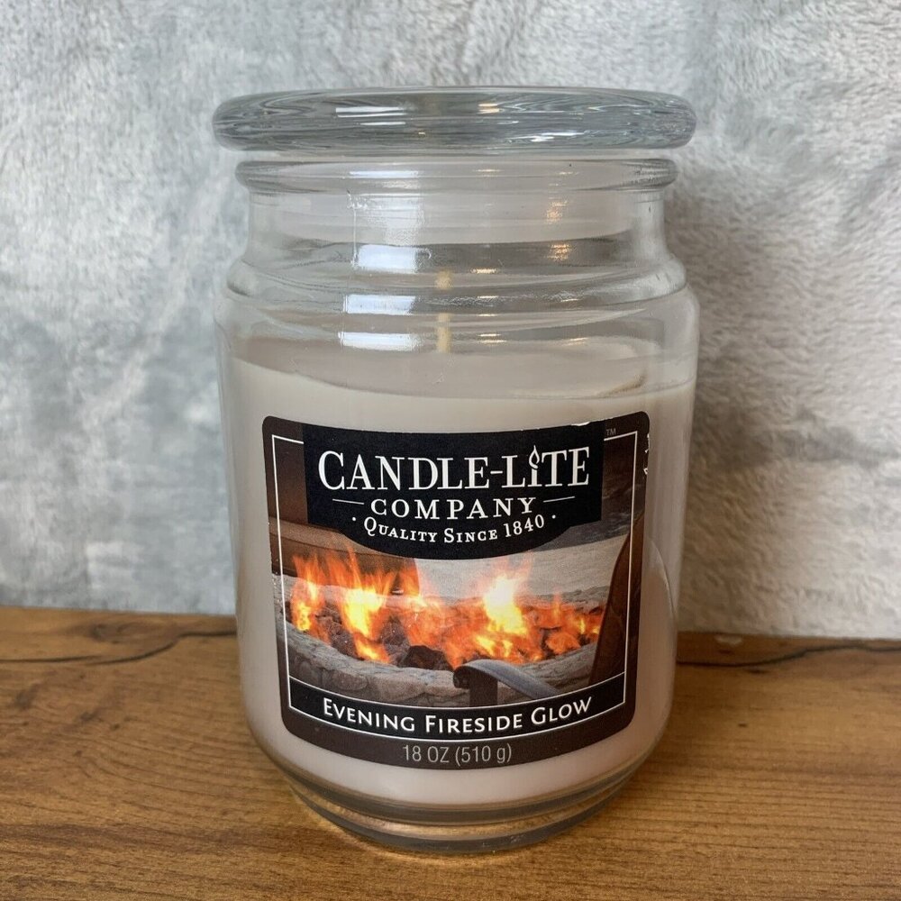 Candle-Lite Evening Fireside Glow 18oz Signature Jar Candle - *NEW*